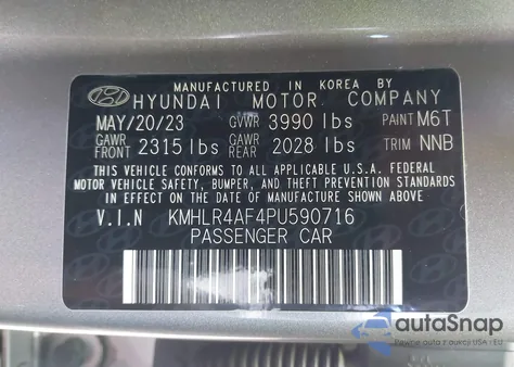 2023 Hyundai Elantra N Line from USA, damaged, VIN KMHLR4AF4PU590716